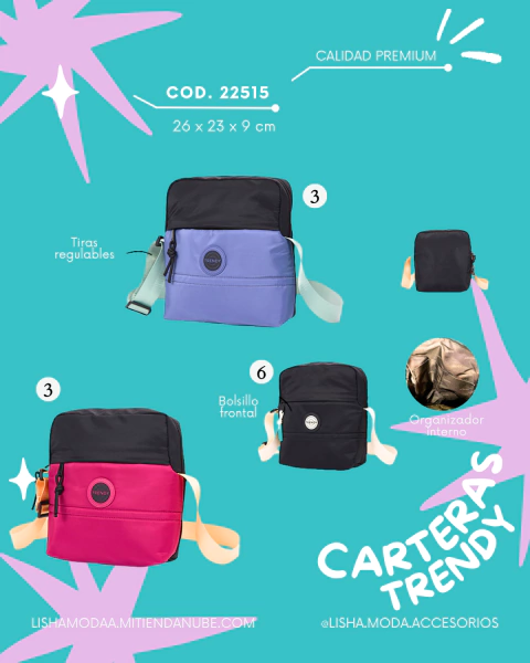 Carteras Morral TRENDY 22515 ⚡️Oferta flash ⚡️