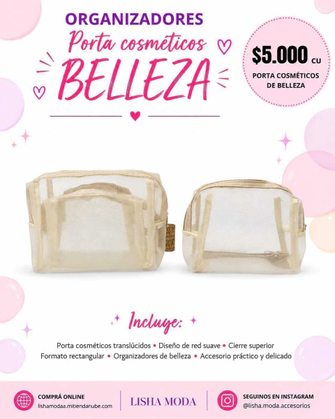 Cartera, Portacosméticos