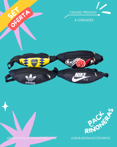 Pack de riñoneras x 4 OFERTA!