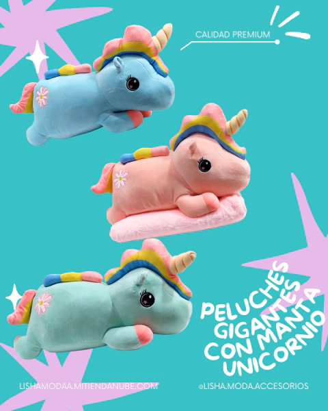Lleva 1 PELUCHE unicornio (con MANTA en liquidación) - comprar online