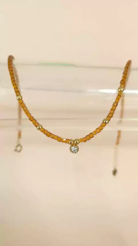 Collar Cristales - Moca - comprar online