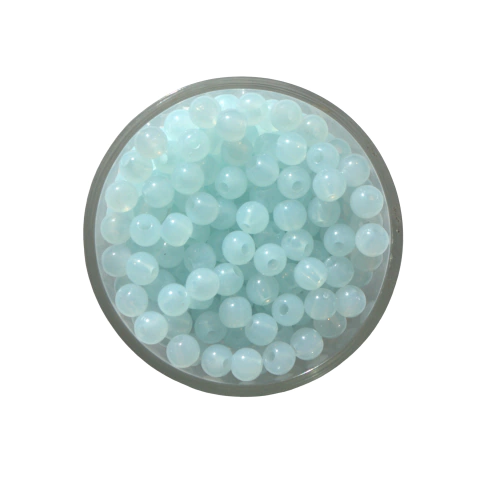 Plástico Opalina Bolita Celeste 6mm - comprar online