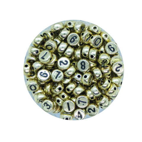 Plástico Pastilla metalizada numero - comprar online