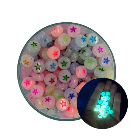 Plástico Pastilla Fluo estrella de colores - comprar online