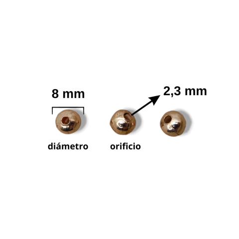 Bolita de Chapa Gold Rose - tienda online
