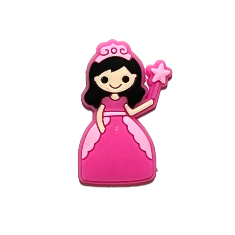 Dije charm PVC patitas princesas sirenas