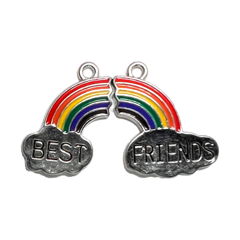 Dije esmaltado best friend para compartir - comprar online