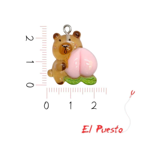 Dije resina con pitón Capibara - El Puesto Bijou del armador
