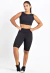 Conjunto Bermuda e Cropped Preto Com Detalhes em Dry Fit MOVE BALANCE LX140 - Move Balance