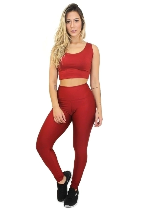 Conjunto calça Legging e Cropped Basic MOVE BALANCE LX14