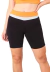 Short Fitness Preto Detalhe Cintura Amarelo e Branco MOVE BALANCE LC37 - comprar online