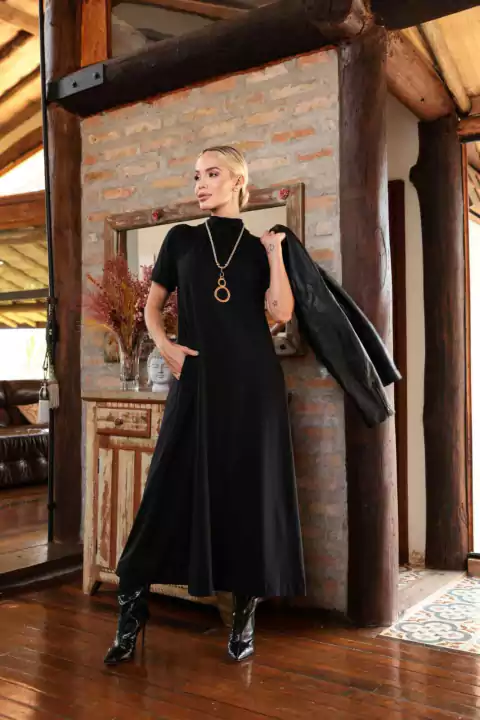 Vestido Feminino Mangas Reglan Charleston - comprar online