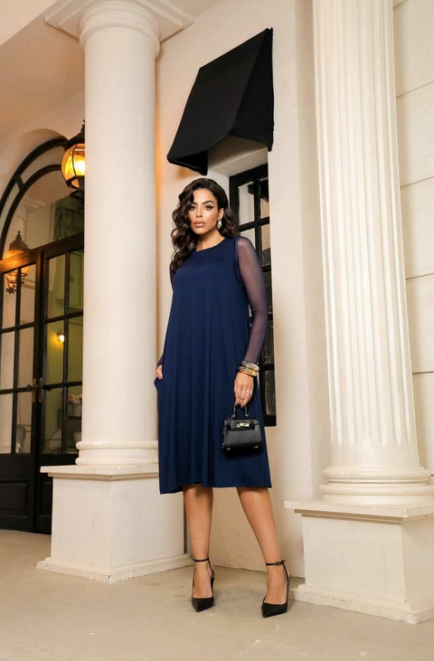 Vestido Feminino Evasê Midi Quebec - comprar online