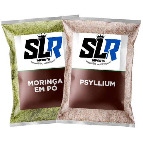 Kit Psyllium + Moringa 100% Pura Natural 200g Cada