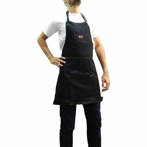 Delantal Unisex Jean Gastronomico Cocina Asador Megatime