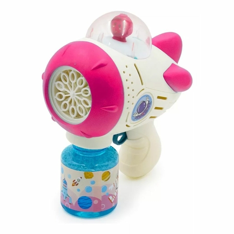 Juguete Pistola Burbujero 3 En 1 Automatico Babymovil 318 Rosa