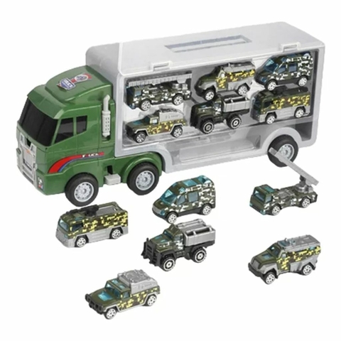 Juguete Camion Valija 6 Autitos Militar Babymovil - comprar online