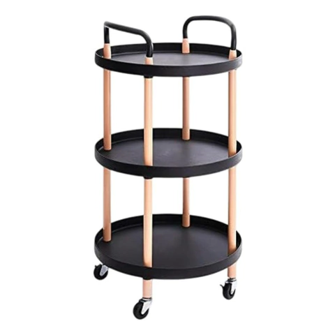 Mesa De Arrime Con Ruedas Arne 3 Niveles Carrito Organizador