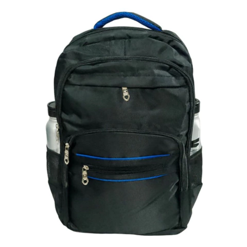 Mochila Reforzada Estilo Urbana Clasica Escolar Azul