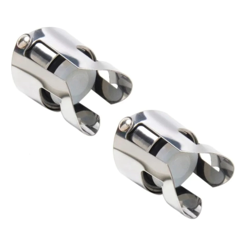 Tapon Set X 2 Para Champagne Espumante Acero Inox Hermetico