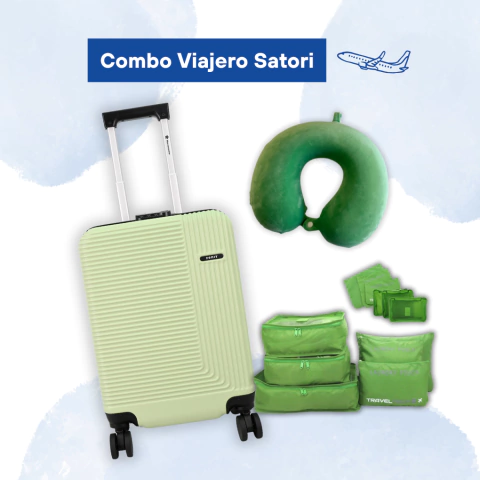 Combo Viajero - Valija Montevideo Cabina 20" + Almohada Inteligente + Organizador de Valija - comprar online