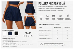 Pollera Plisada Move con calza incorporada