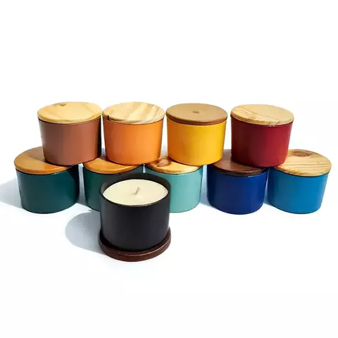 Vela Perfumada 100g pote 7x5cm Pintado - comprar online