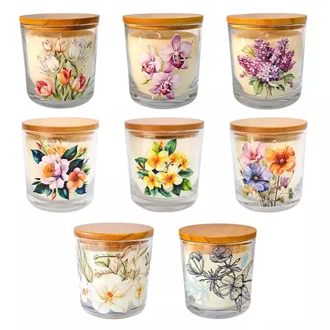 Vela Perfumada 180g Flores - comprar online