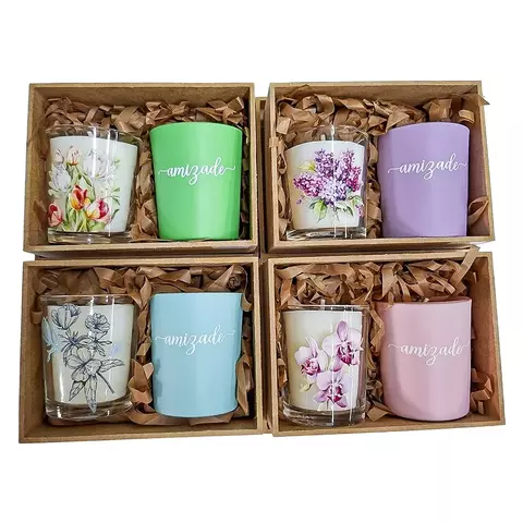 Kit com 2 Velas Perfumadas Amizade Flores - comprar online