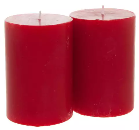 2 velas cil 7x10 vermelhas - comprar online