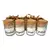 4 Velas perfumadas com tampa rolha presente na internet
