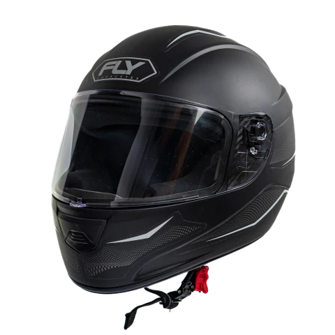 CASCO F-9 RANGE NEGRO MATE/GRIS VISOR FUME