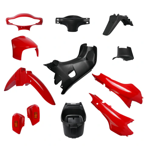 KIT PLASTICOS DE MOTO SMASH ROJO