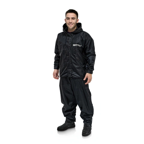 CONJUNTO DE LLUVIA NYLON STAV NEGRO 1201 - comprar online
