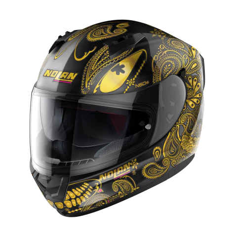 CASCO N60-6 RITUAL 066 L NEGRO DORADO CON PINLOCK