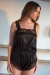 Pijama LUCERO Black | FLP1010 - comprar online