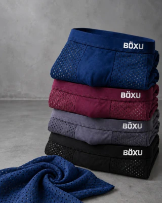 MESH — Pack x4 · Boxer Bambú Microperforado