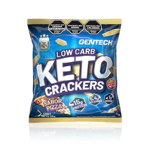 GENTECH Keto Crackers Pizza 33g - comprar online