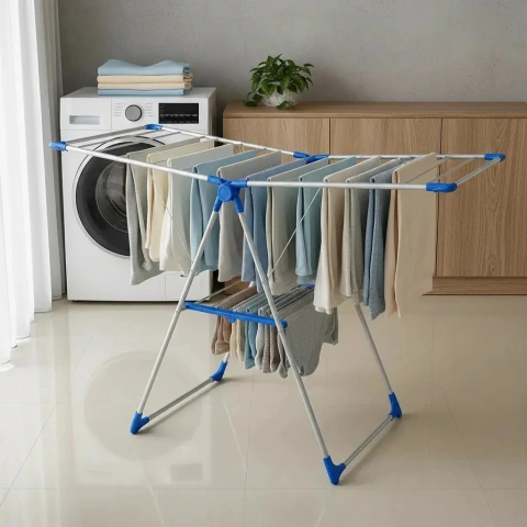 Tender de Ropa de Aluminio Plegable