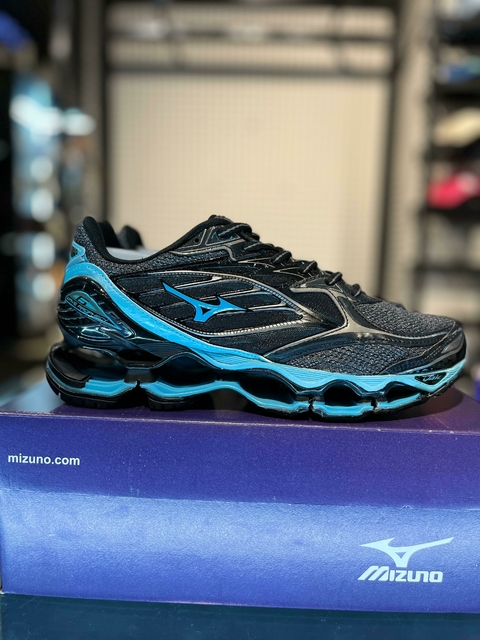 Mizuno wave Prophecy 6 preto c/azul - comprar online