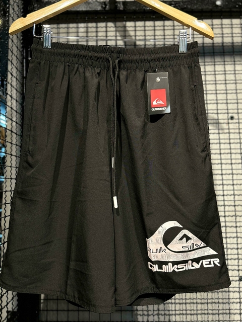Bermuda quiksilver LogoLine preto - comprar online