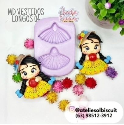 Molde Vestidos Longos 04 Apliques