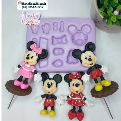 Molde Ratinhos Apliques