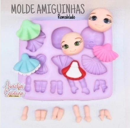 Molde Amiguinhas
