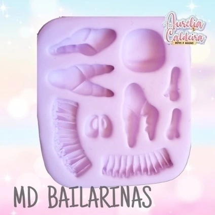 Molde Bailarina Apliques