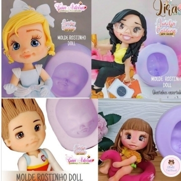 Molde Rostinho Rosto Doll Boneca