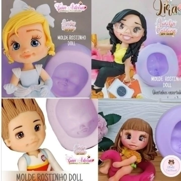 Molde Rostinho Rosto Doll P