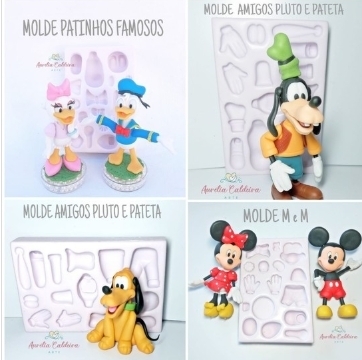 Molde Turma do Mickey Combo 3 Moldes - comprar online