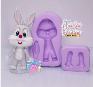 Molde Pernalonga e Lola Looney Tunes