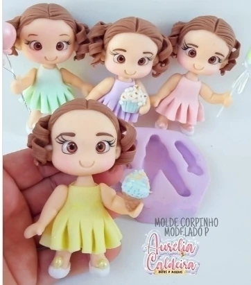 Molde Corpinho Modelado Fofo P